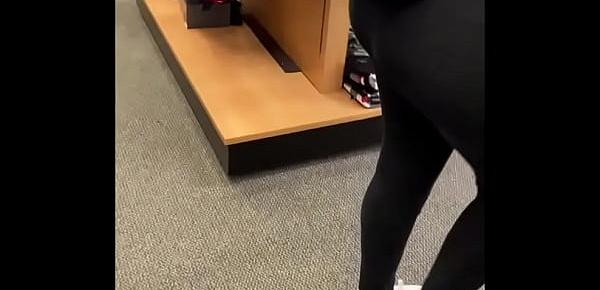  flashing my ass in public store, turns me on and had to masturbate in store restroom